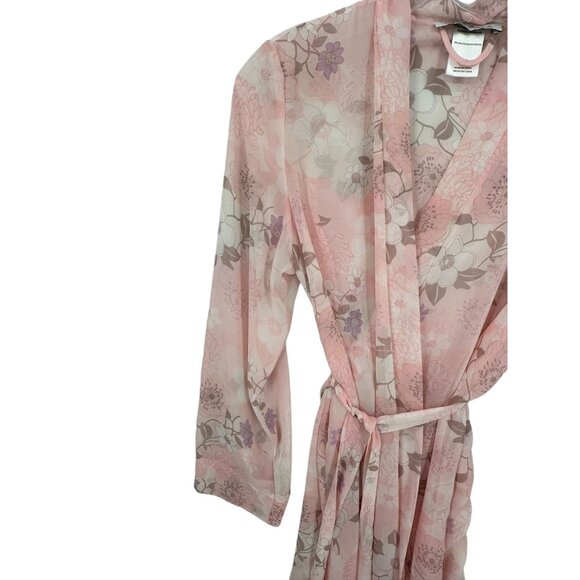 Intimo Donatella Nightgown XL Robe M Womens Fairy Whimsy READ Pink Floral - Picture 10 of 16
